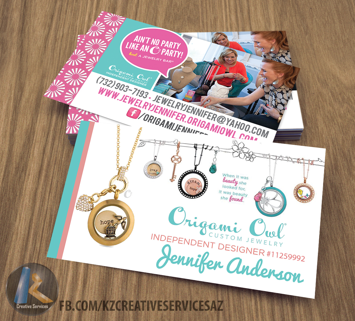 Origami Owl Brochure Origami Owl Business Cards Style 2