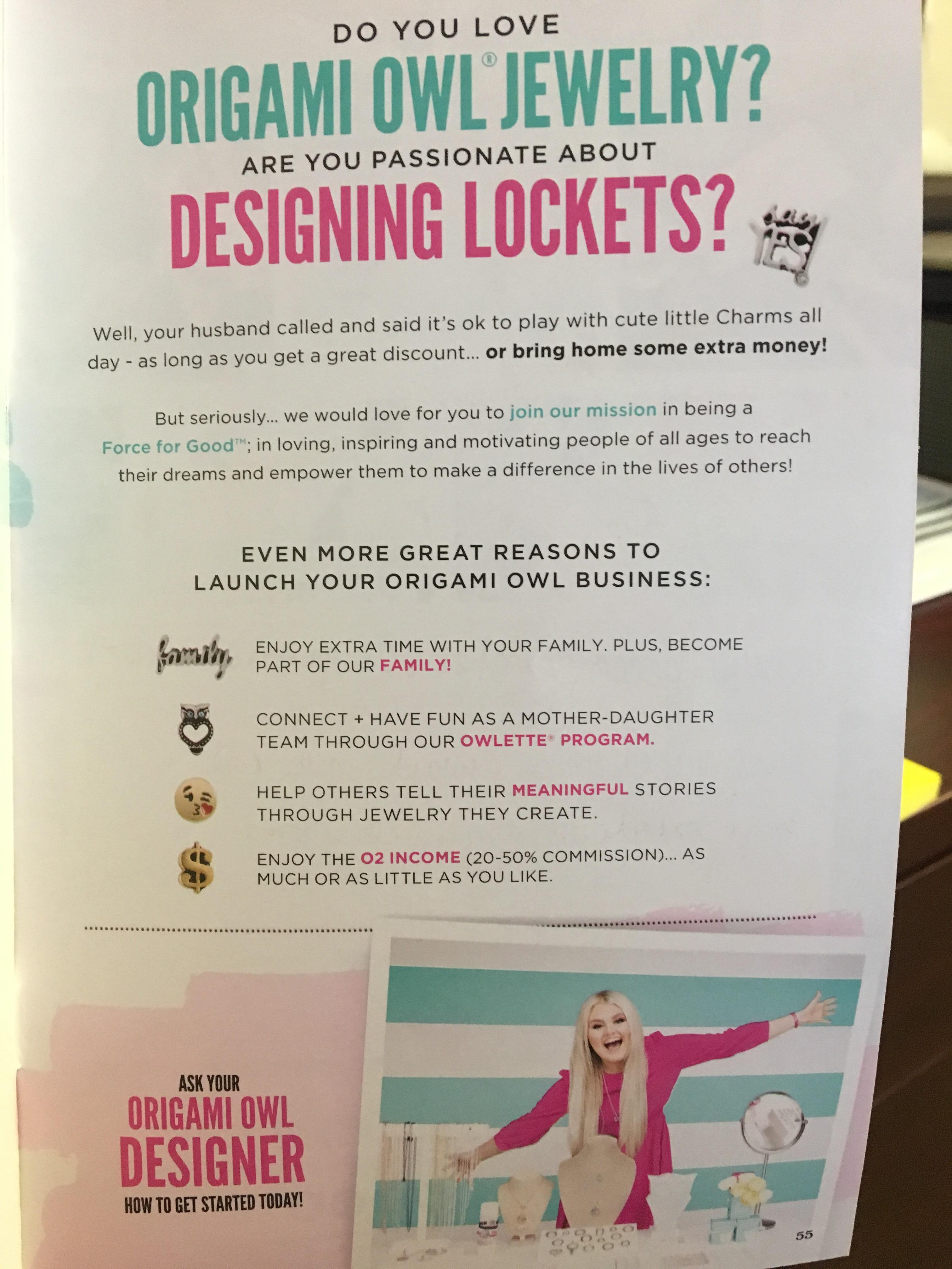 Origami Owl Brochure Your Husband Called And Said You Could Play With Cute Little Charms
