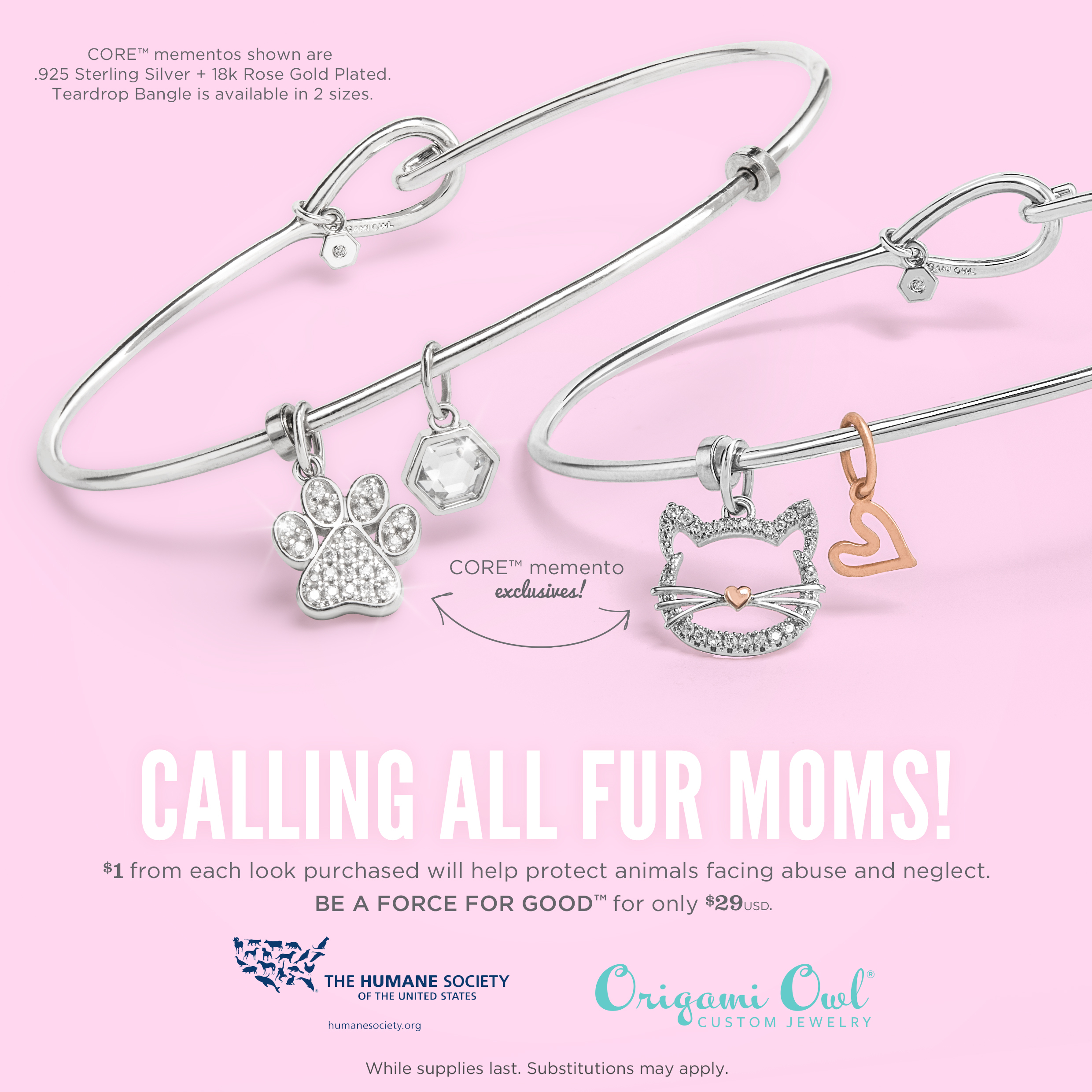 Origami Owl Dangle Bracelet Give Back With Our Paws Itively Adorable August Force For Good