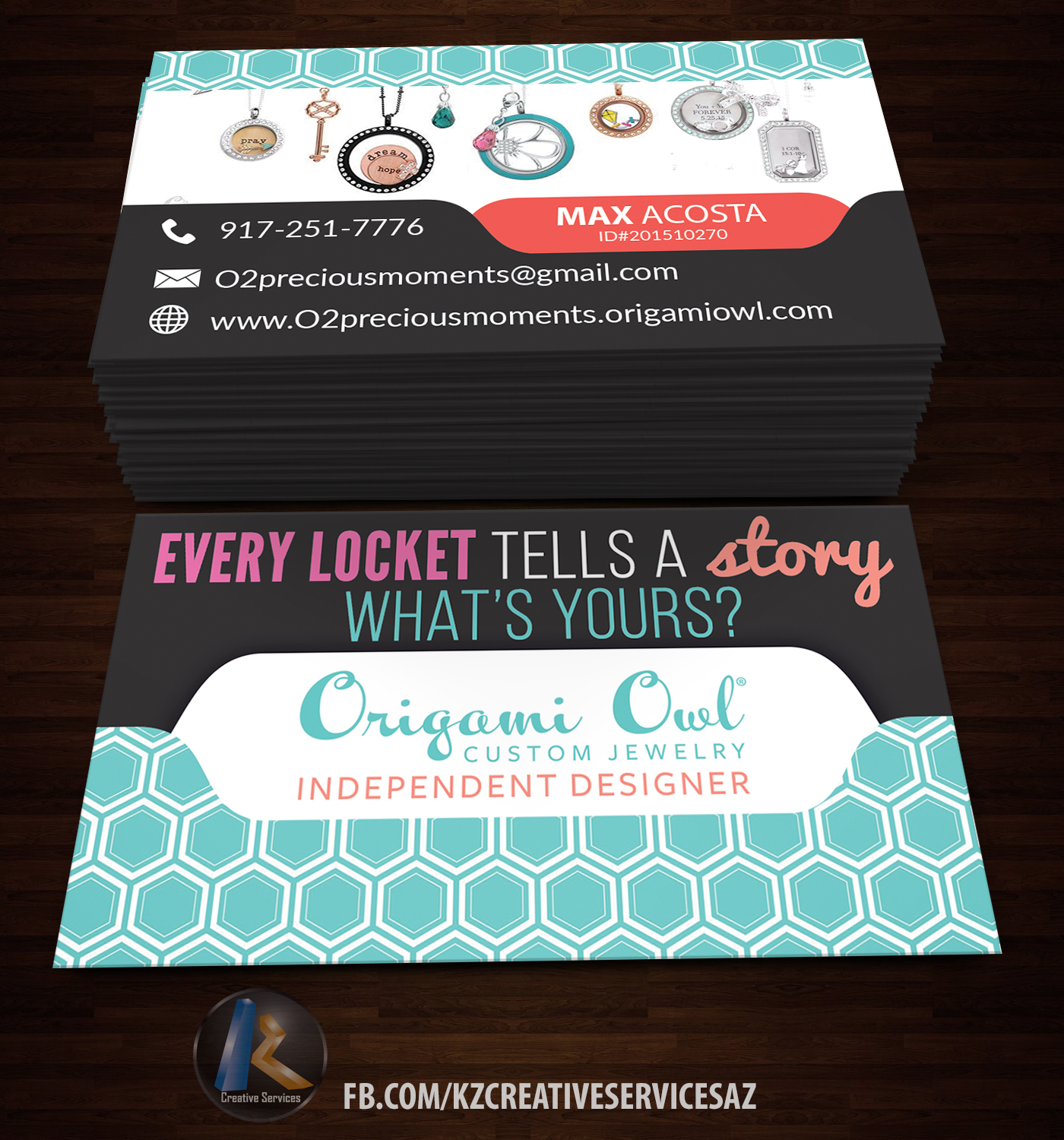 Origami Owl Free Shipping Origami Owl Business Cards Style 1 From Kz Creative Services