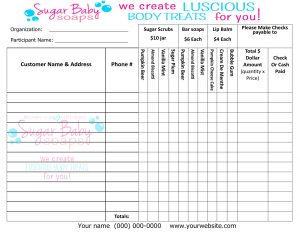 Origami Owl Order Form Customized Fundraiser Order Form Digital File Only Customize With Your Information Company