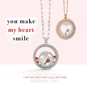 Origami Owl Over The Heart Chain Valentines Collection