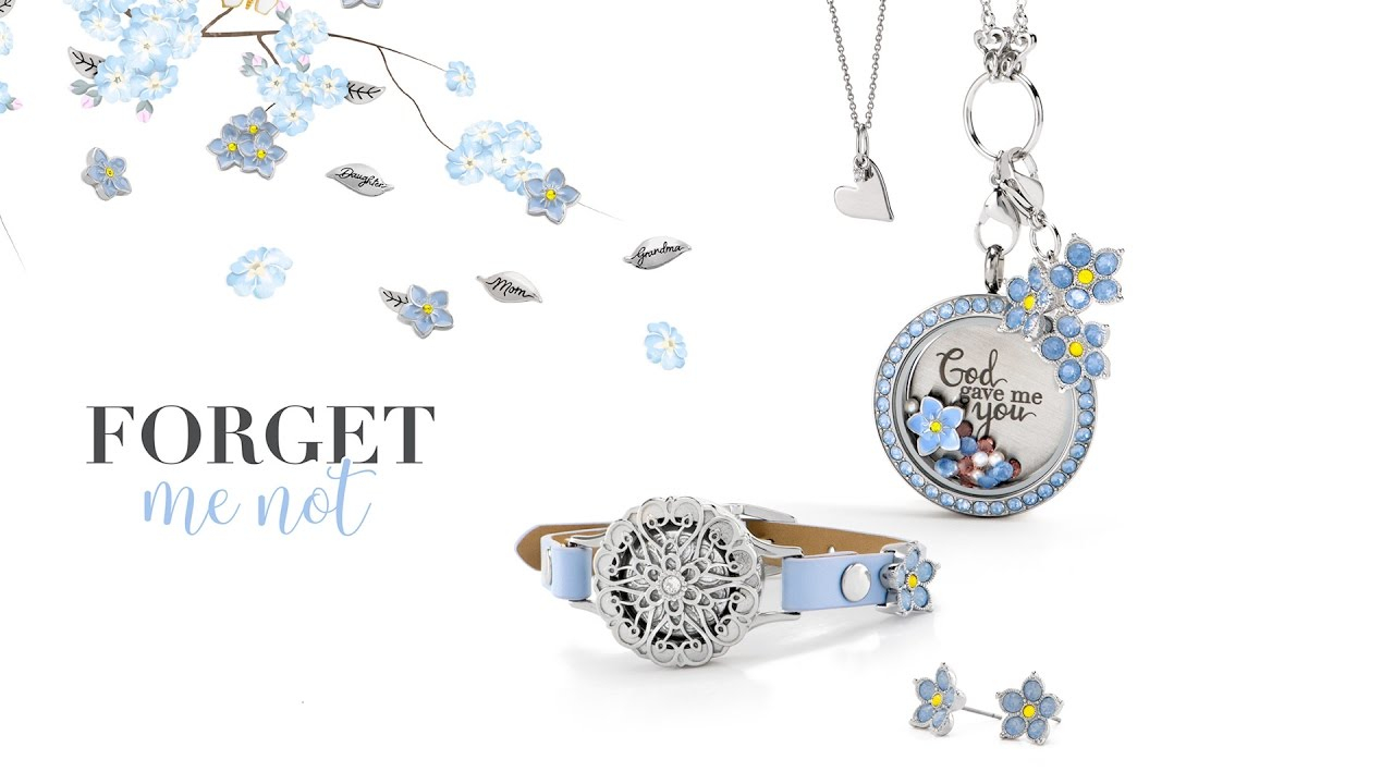 Origami Owl Summer Origami Owl Custom Jewelry Forget Me Not Collection