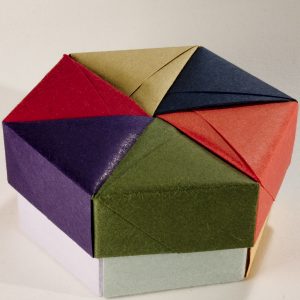 Origami Paper Box Decorative Hexagonal Origami Gift Box With Lid 05 Flickr
