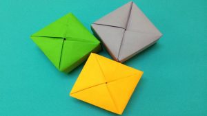 Origami Paper Box Easy Folding Paper Crafts How To Make A Paper Box Easy Origami Paper