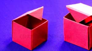 Origami Paper Box How To Make A Paper Box Origami Paper Box Simple Origami Box Step Step