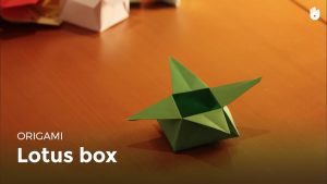 Origami Paper Box Lotus Shaped Paper Box