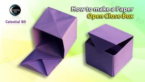 Origami Paper Box Origami Box Origami Paper Box How To Make A Paper Open And Close Box Paper Box Box