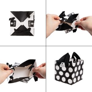 Origami Paper Bulk Built 5 Pack Easy Origami Paper Gift Bags Bulk Pinwheel Holiday Gift Bags With Handles For Valentines Day Xmas Gifts For Men Gifts For Women