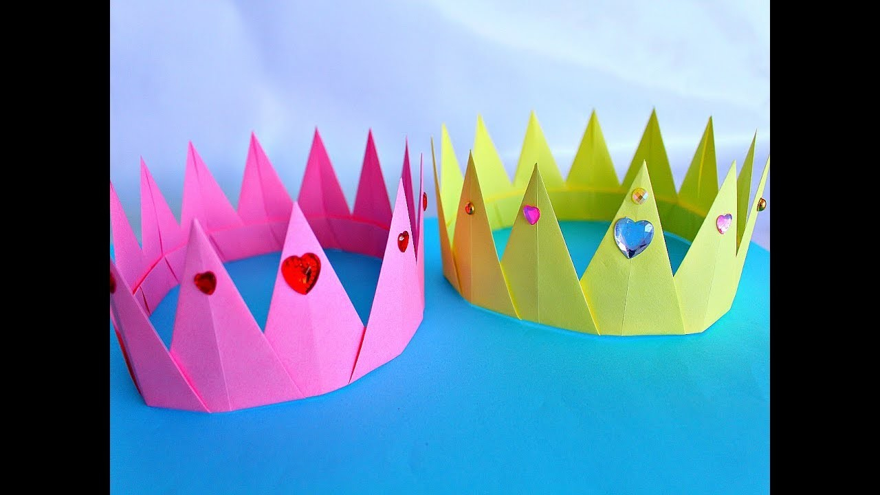 Origami Paper Crown Diy Corona De Papel