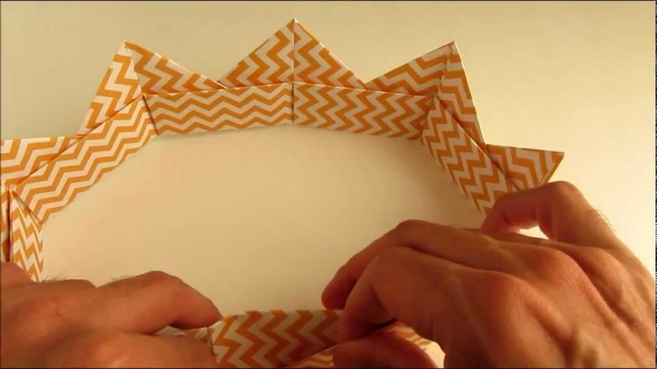 Origami Paper Crown Easy Origami Modular Crown Folding Instructions