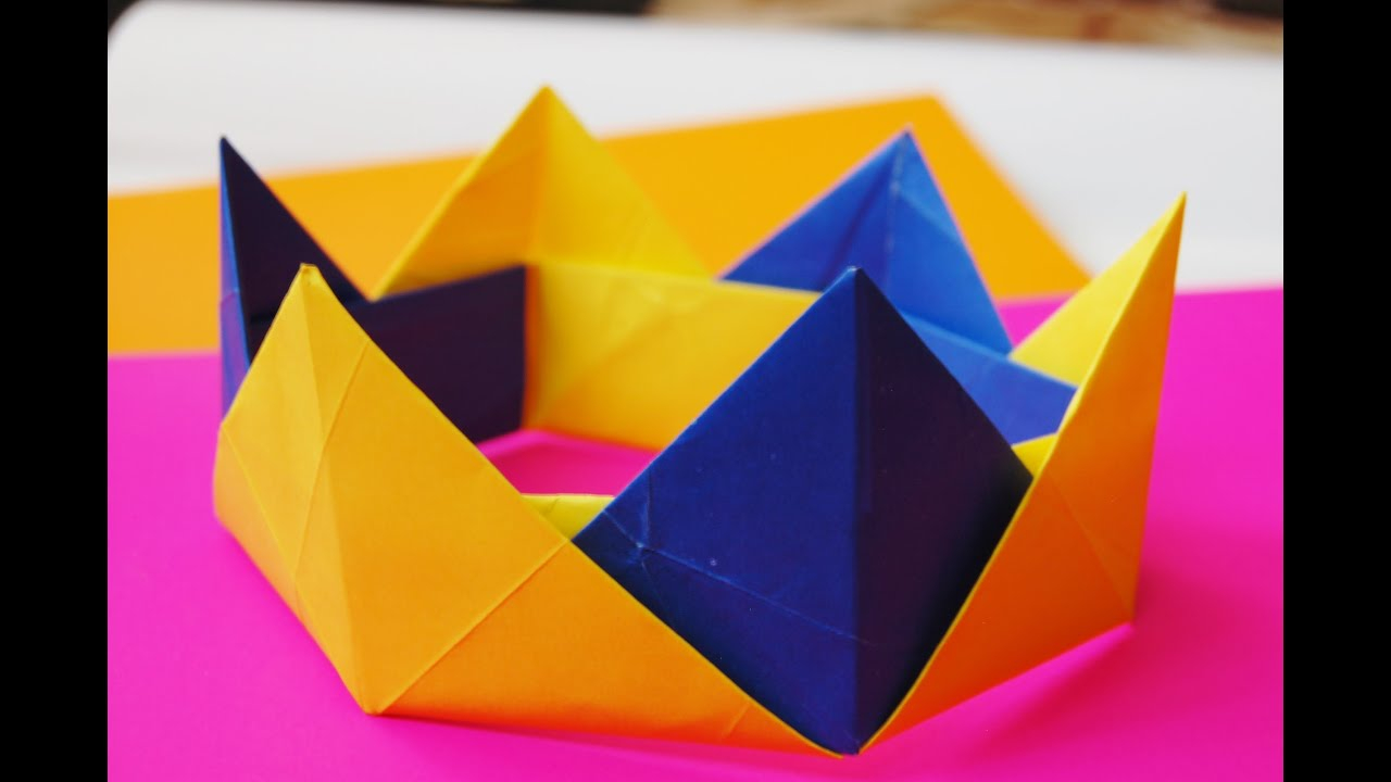 Origami Paper Crown Easy Origami Modular Crown