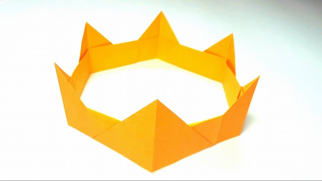 Origami Paper Crown Origami Tutorial How To Fold An Easy Paper Origami Crown