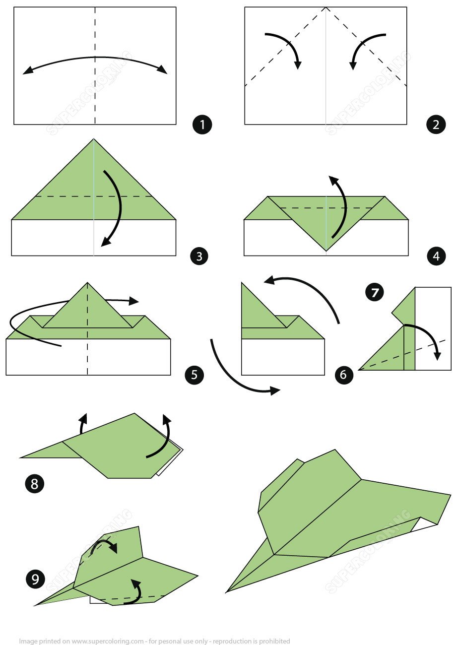 Origami Paper Planes How To Make An Origami Paper Plane Step Step Instructions Free