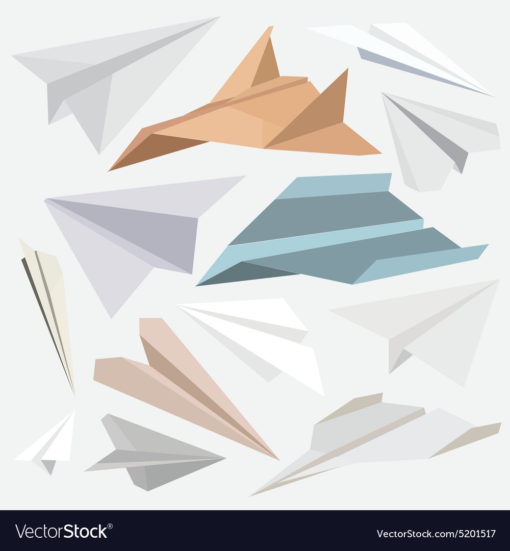 Origami Paper Planes Origami Paper Plane Collection For Websites Flat
