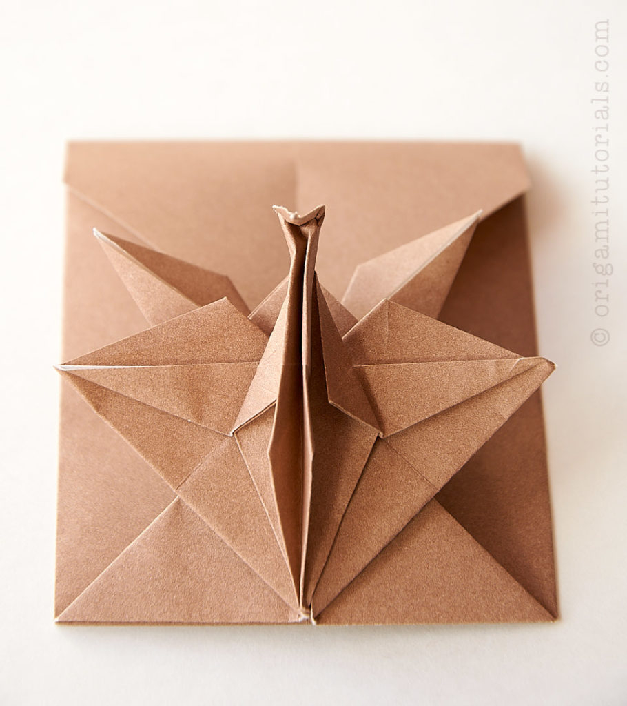 Origami Paper Pouch Origami Crane Pouch Tutorial Origami Tutorials