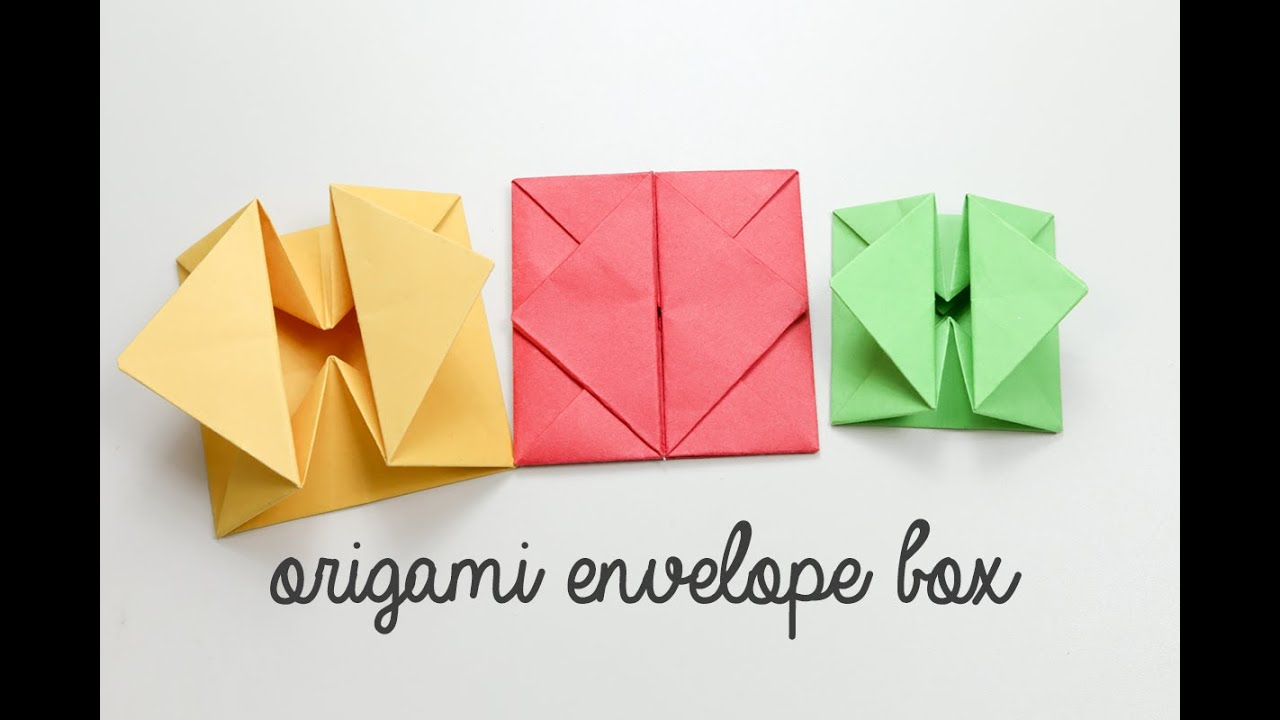 Origami Paper Pouch Origami Envelope Box Tutorial Instructions Diy
