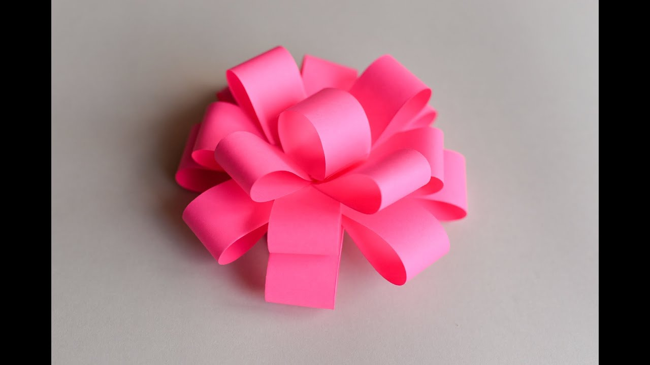 Origami Paper Ribbon How To Make Easy Paper Bow Step Step Papierowa Kokarda