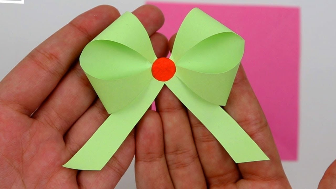 Origami Paper Ribbon How To Makefold Easy Paper Ribbon Bow Not Origami Step Step