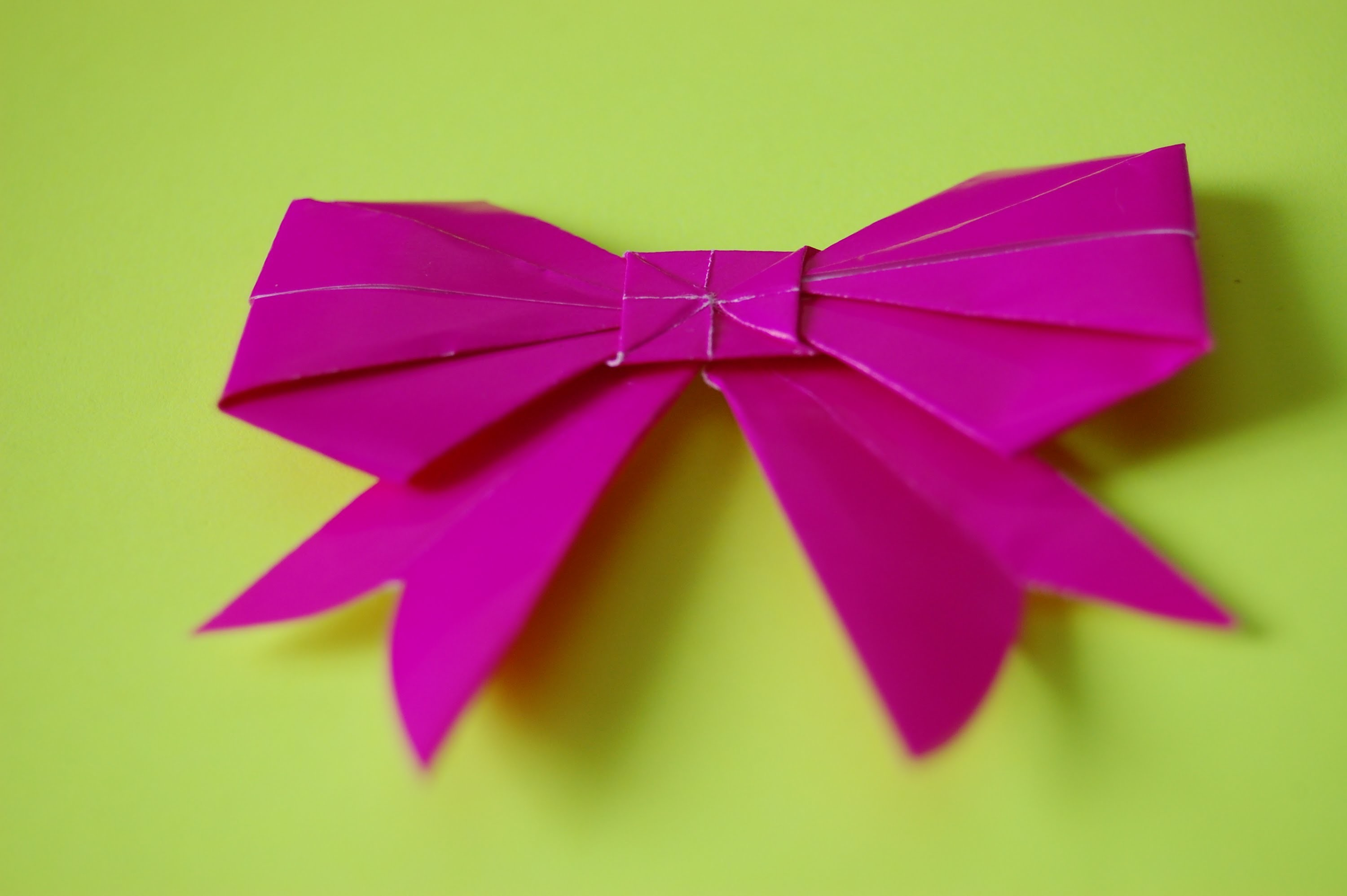 Origami Paper Ribbon Origamihow To Make A Paper Bow