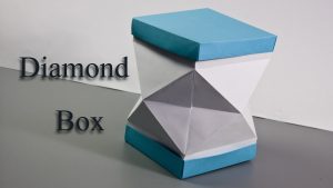 Origami Photo Box How To Make A Paper Diamond Box Origami Box