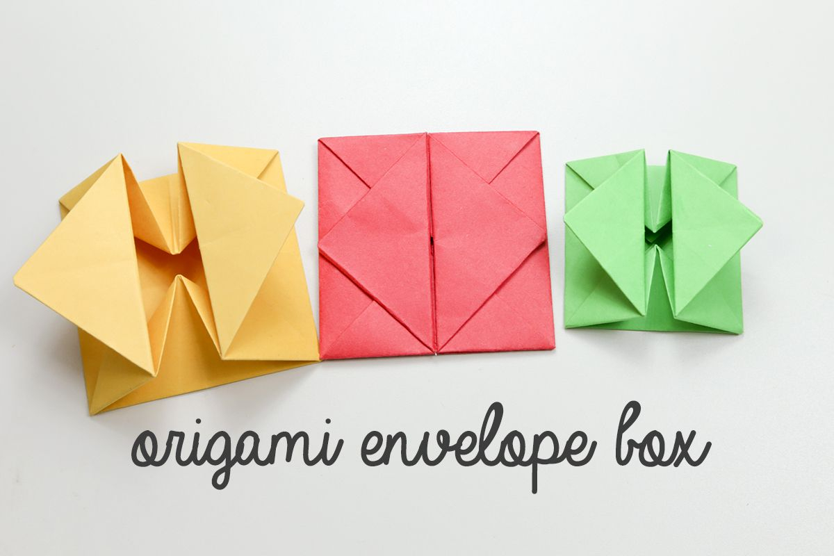 Origami Photo Box Origami Envelope Box Tutorial