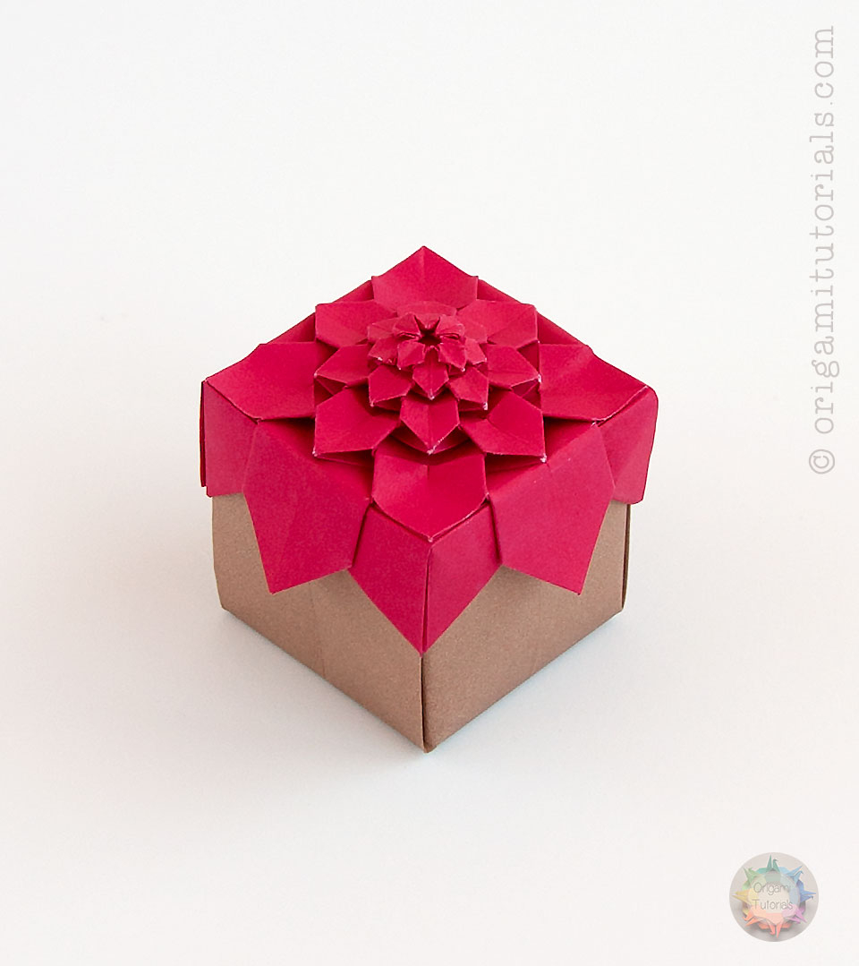 Origami Photo Box Origami Hydrangea Tessellation Box Origami Tutorials