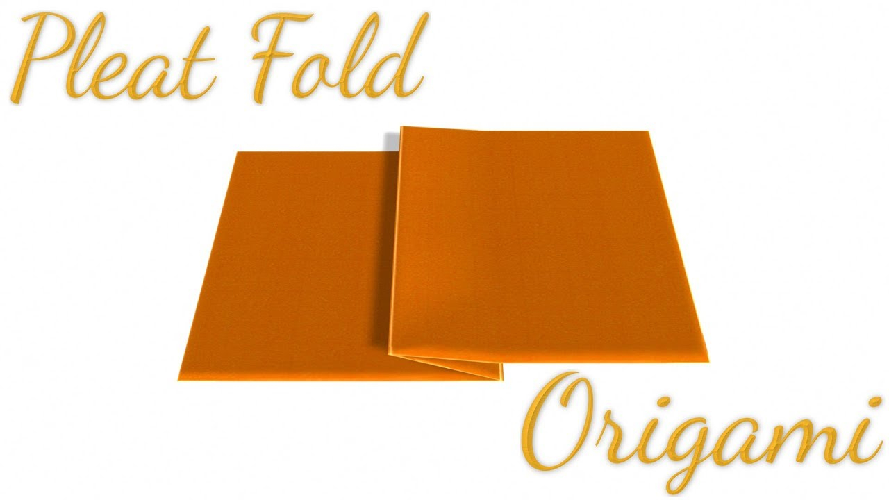 Origami Pleat Fold Pleat Fold In Origami Folding Technique