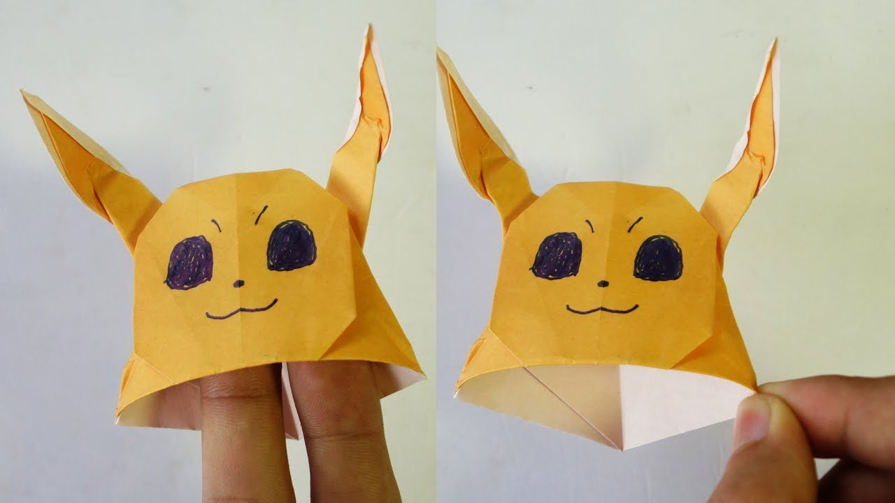 Origami Pokemon Instructions Eevee Papercraft 74 Origami Pokemon Eevee Instructions My Attempt At