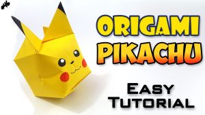 Origami Pokemon Instructions Origami Pikachu Easy Tutorial English Version