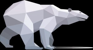 Origami Polar Bear Hd Vector Royalty Free Origami Vector Geometric Origami Polar Bear