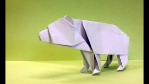 Origami Polar Bear How To Make An Origami Bear