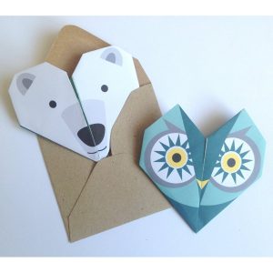 Origami Polar Bear Monkeymccoy Origami Notepaper Set Polar Bear Monkey Mccoy