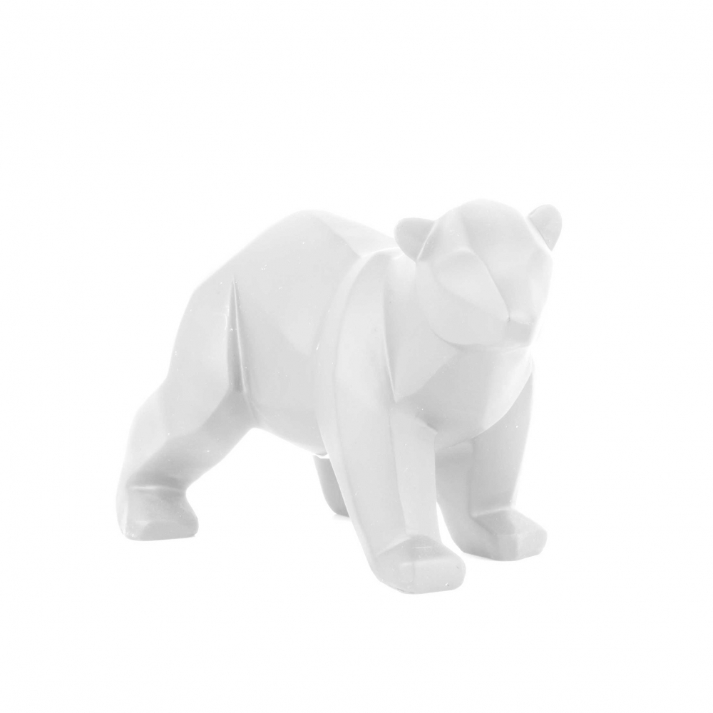 Origami Polar Bear Origami Ba Bear Geometric Ornament White