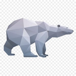 Origami Polar Bear Polar Bear Cartoon Png Download 12001200 Free Transparent Bear