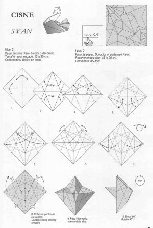 Origami Poodle Instructions Swan Origami Roman Diaz Origamiart