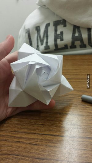 Origami Rose Box A Simple Transformable Origami Rose Box 9gag