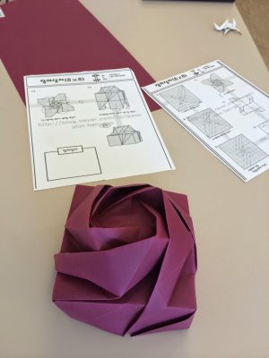 Origami Rose Box Have Paper Will Travel Shin Han Gyos Single Sheet Rose Box