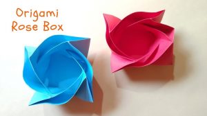 Origami Rose Box How To Make A Origami Rose Box Valentines Day Crafts Innovationizer
