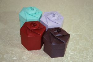 Origami Rose Box Shin Han Gyos Origami Rose Box Origami Constructions
