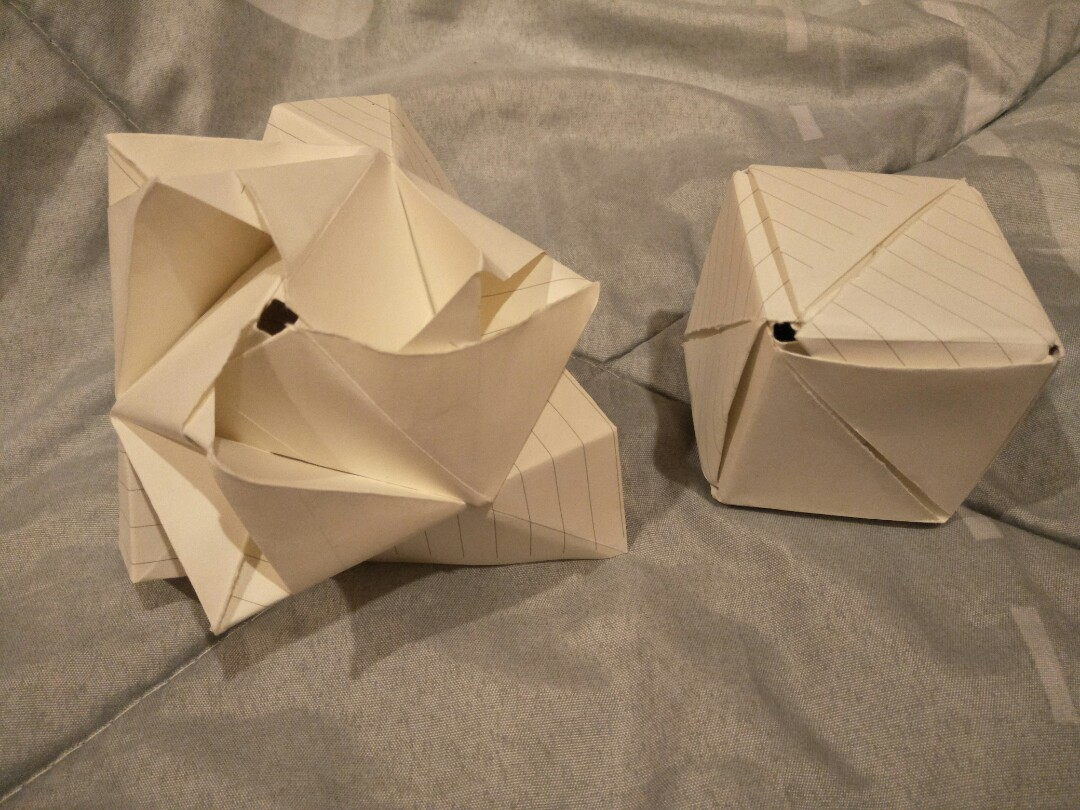 Origami Rose Cube Origami Magic Rose Cube