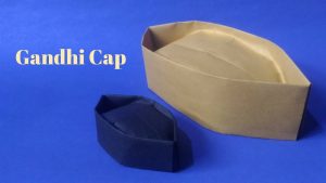 Origami Sailor Hat How To Make Paper Gandhi Cap Topi Origami Cap Paper Cap Innovationizer