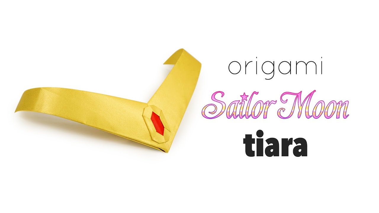 Origami Sailor Hat Origami Sailor Moon Tiara Video Tutorial Paper Kawaii