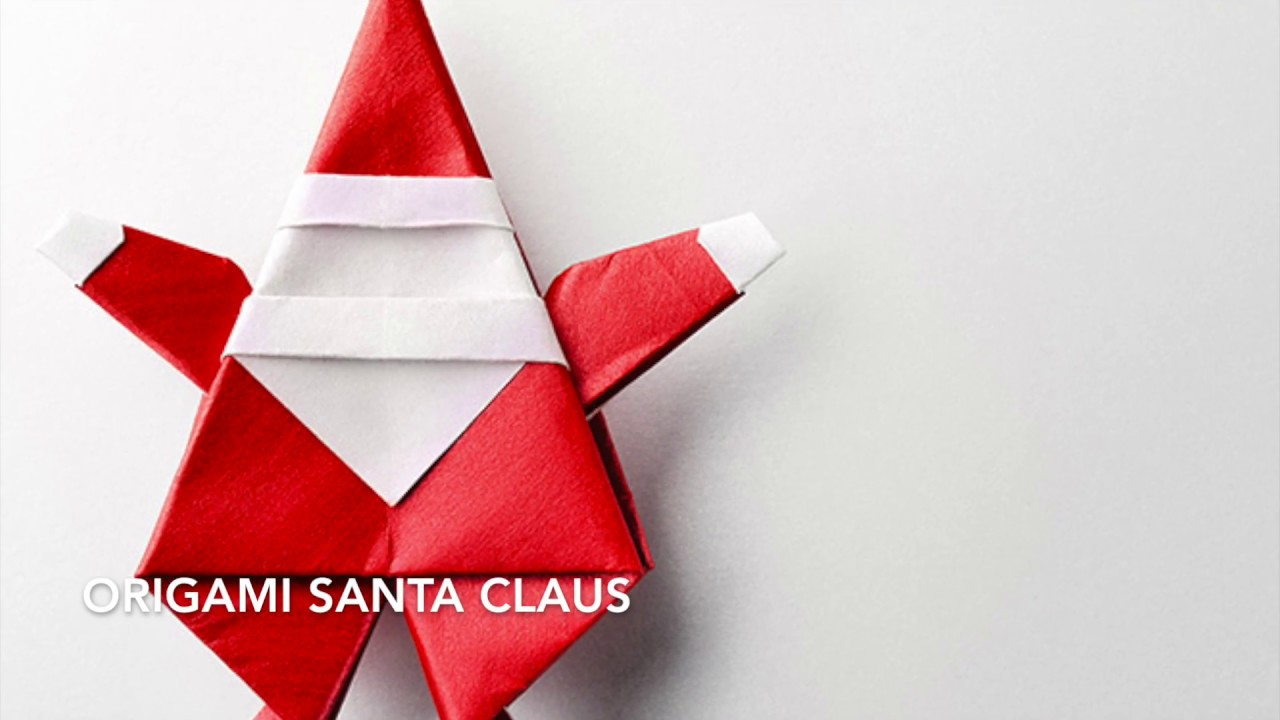 Origami Santa Claus Christmas Origami Santa Claus Tutorial