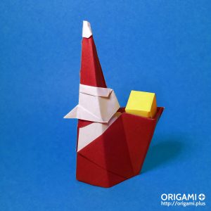 Origami Santa Claus Origami Santa Claus With Pointy Nose And Gift Bag My New S Flickr