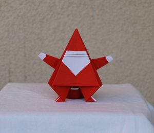 Origami Santa Claus Santa Santa Claus Origami Christmas Father Christmas Saint Nicholas Ornament Figure Noel Baba Decoration Ornamentation