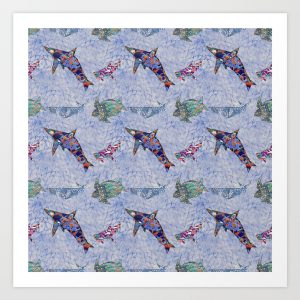 Origami Sea Creatures Origami Sea Creatures Art Print