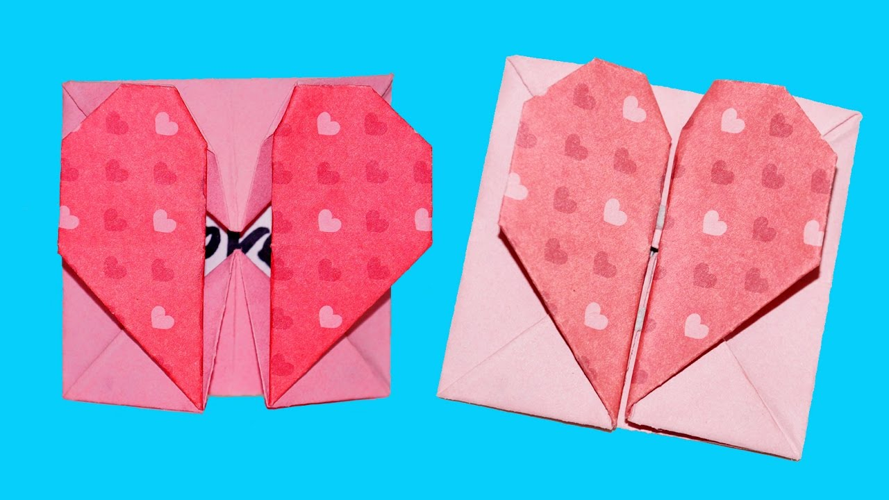 Origami Secret Heart Box Diy Paper Crafts Origami Heart Box Envelope With Secret Message Valentines Day Julia Diy