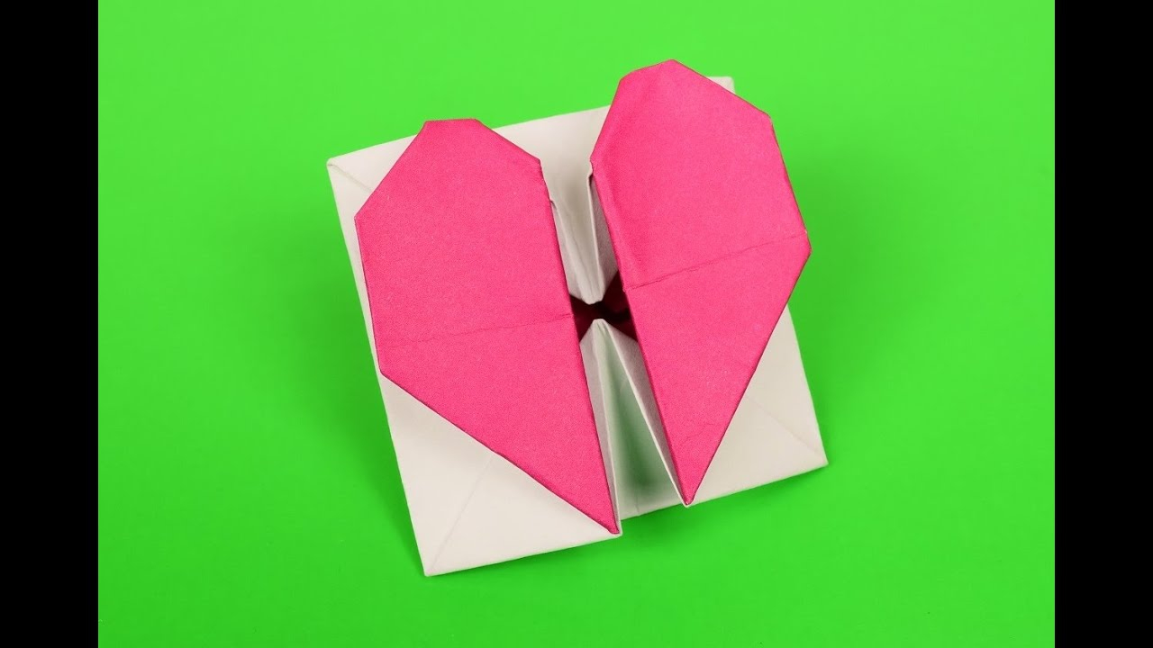 Origami Secret Heart Box Secret Heart Box Envelope Origami