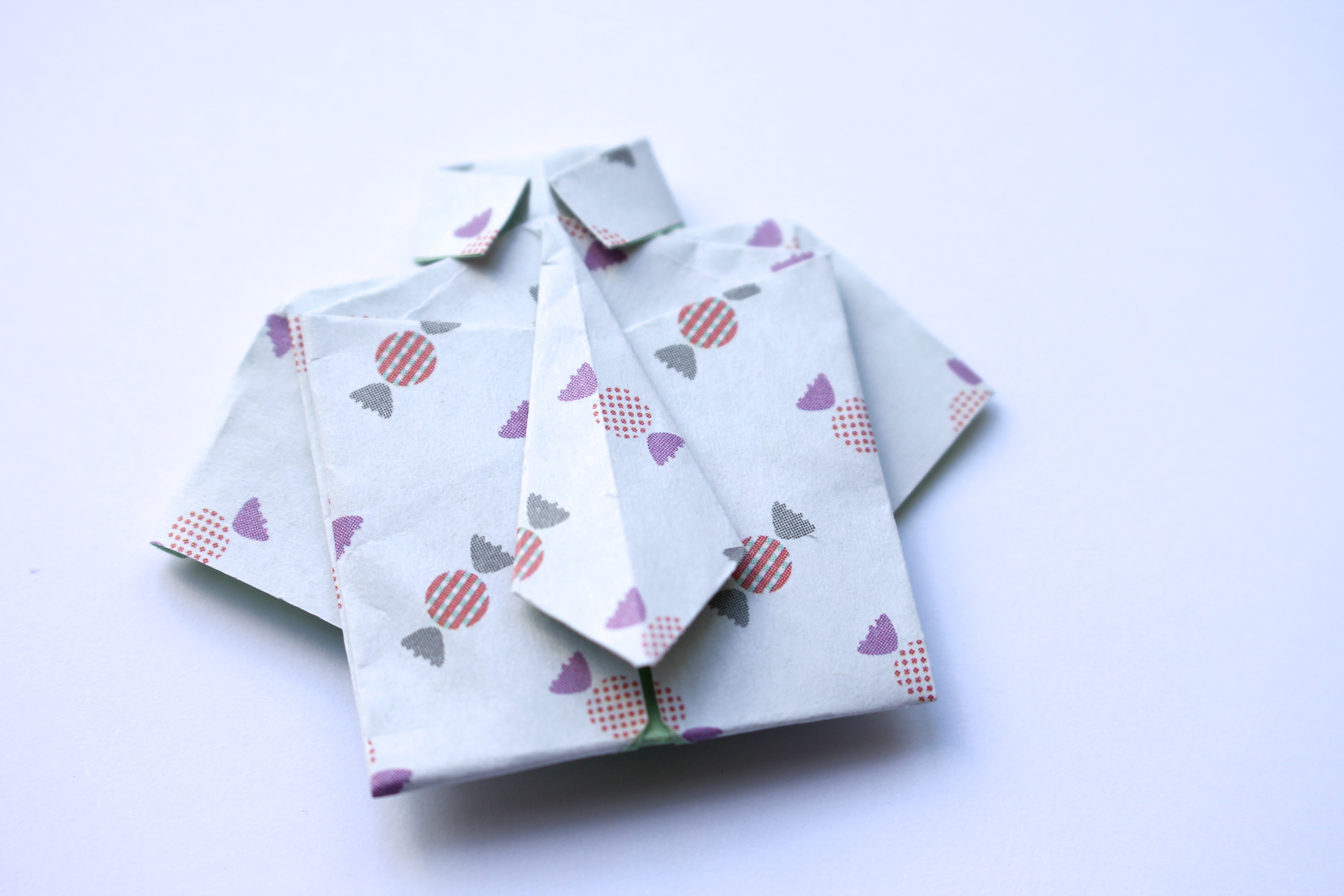 Origami Shirt And Tie Happy Fathers Day Itsprettynice